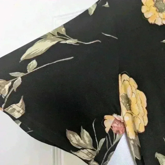 Long floral black flamingo maxi dress size medium - Picture 5 of 9